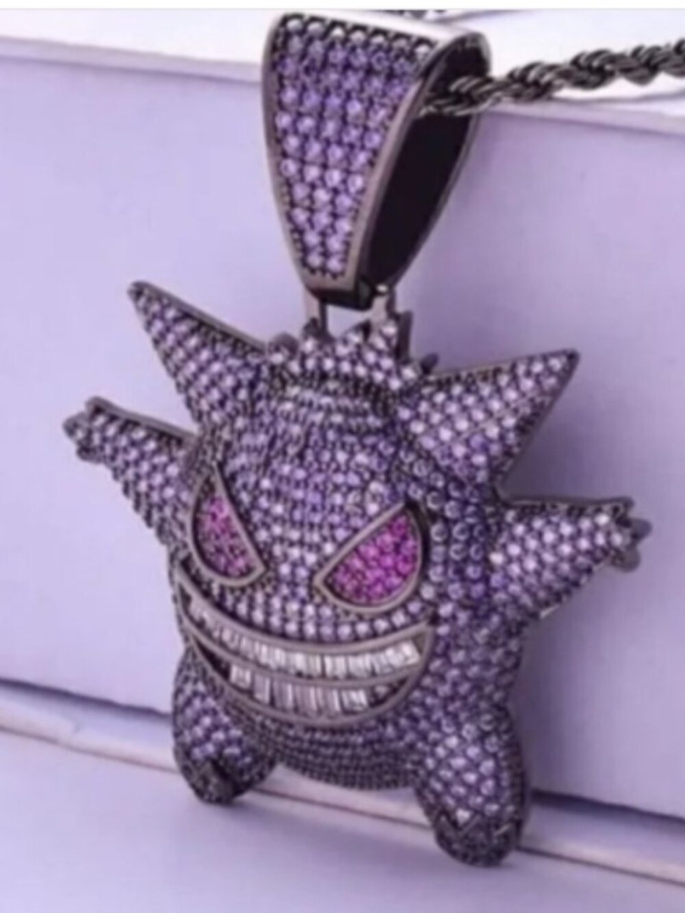 Gengar PURPLE HIP HOP STYLE NECKLACE